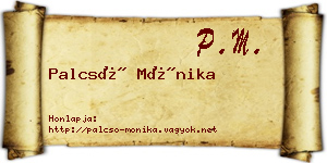 Palcsó Mónika névjegykártya