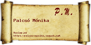 Palcsó Mónika névjegykártya