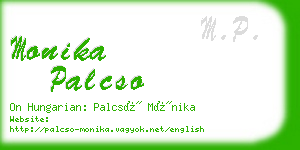 monika palcso business card